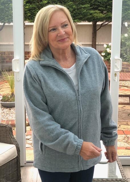 Pure and Natural Grey Fully Lined Fleece Jacket